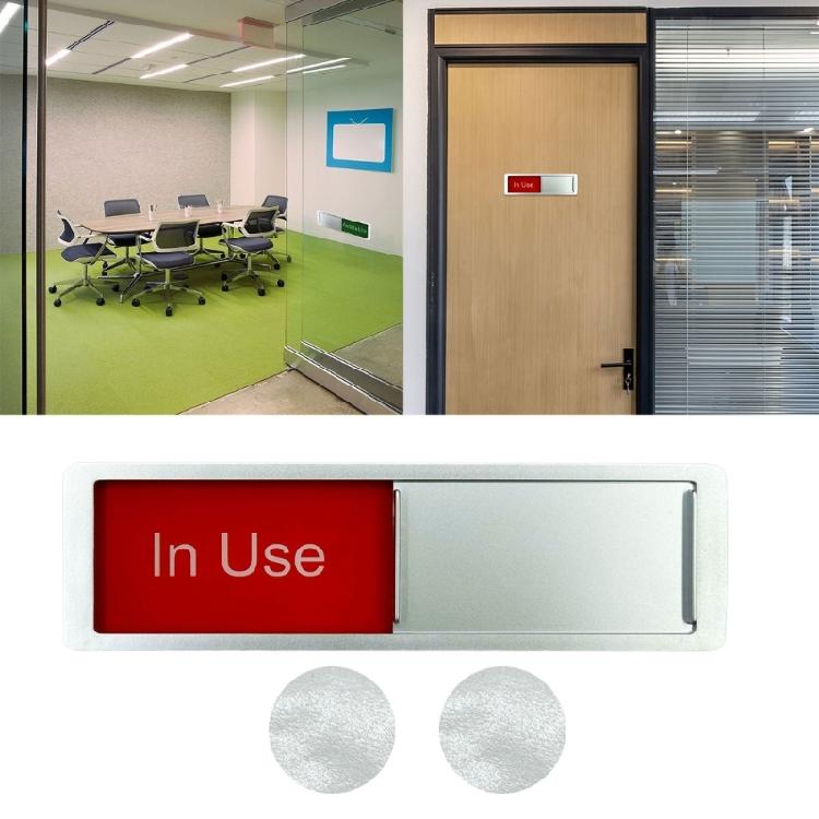Avaiable or In Use Sliding Door Sign Magnetic Slider Door Indicators Sign Privacy Sign for Bathroom Home Office Restroom