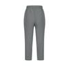Pantalon droit décontracté pour femme en coton et lin avec cordon de serrage et taille élastique