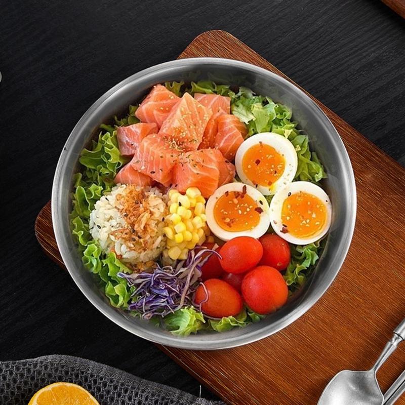 Large Capacity Stainless Steel Food Storage Container Leak Proof Lunch Box with Lid Metal Crisper for Home and Office