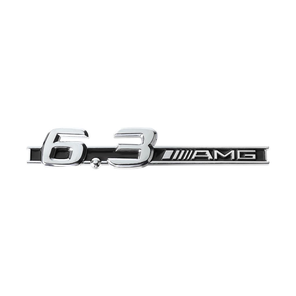 1PCS 3D ABS Car Side Fender Emblem Decoration Body Trunk Badge Sticker Auto Accessories For Mercedes Benz 3.2 5.5 6.3 6.5 AMG