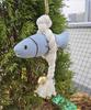 Korean Blue Myeongtae Lucky Charm Doll – Fabric Dried Pollock Ornament for Protection & Good Fortune