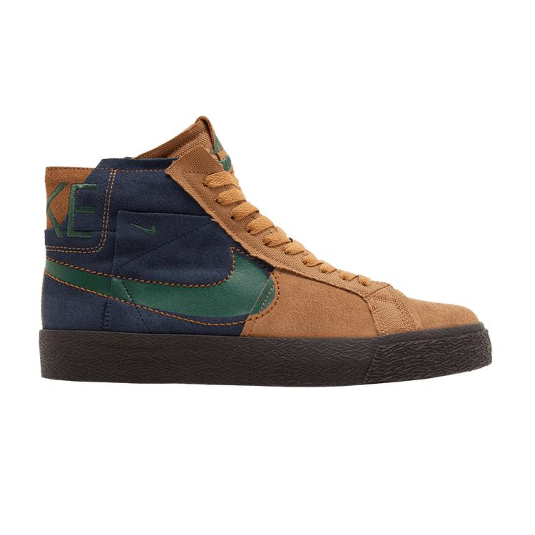 Nike SB Zoom Blazer Mid Premium Legend Dark Brown Obsidian Patchwork 38.5