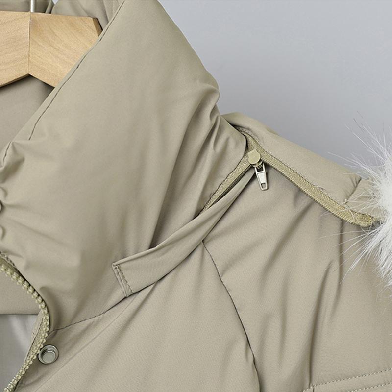 Fashion Winter Coats Woman Long Parkas Hooded Faux Fur Collar Thick Warm Women's Jackets