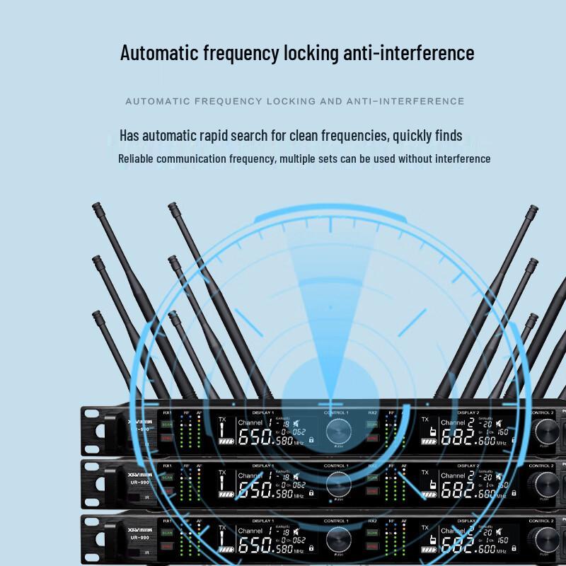 Xun Er Wei Professional True Diversity Wireless Microphone System (CN version)