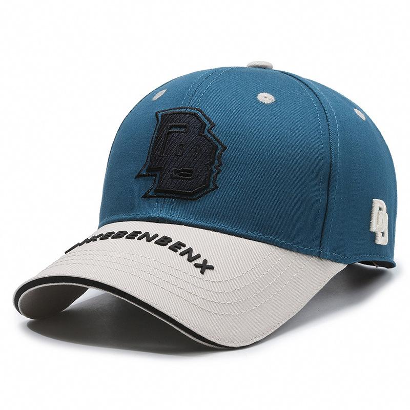 

New Embroidery Ball Baseball Cap Sports Sunscreen Men s and Women s Sun Hats Breathable Versatile Casual Duck Tongue Adjustable peacock синього кольору