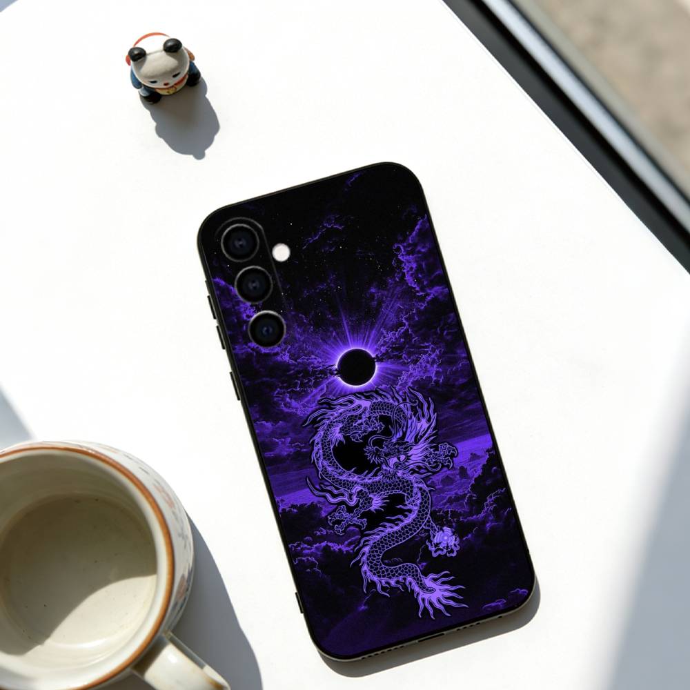 Sacred Dragon Phone Case For Samsung Galaxy A73,A72,A71,A70,A53,A52,A51,Others Soft Black Cover