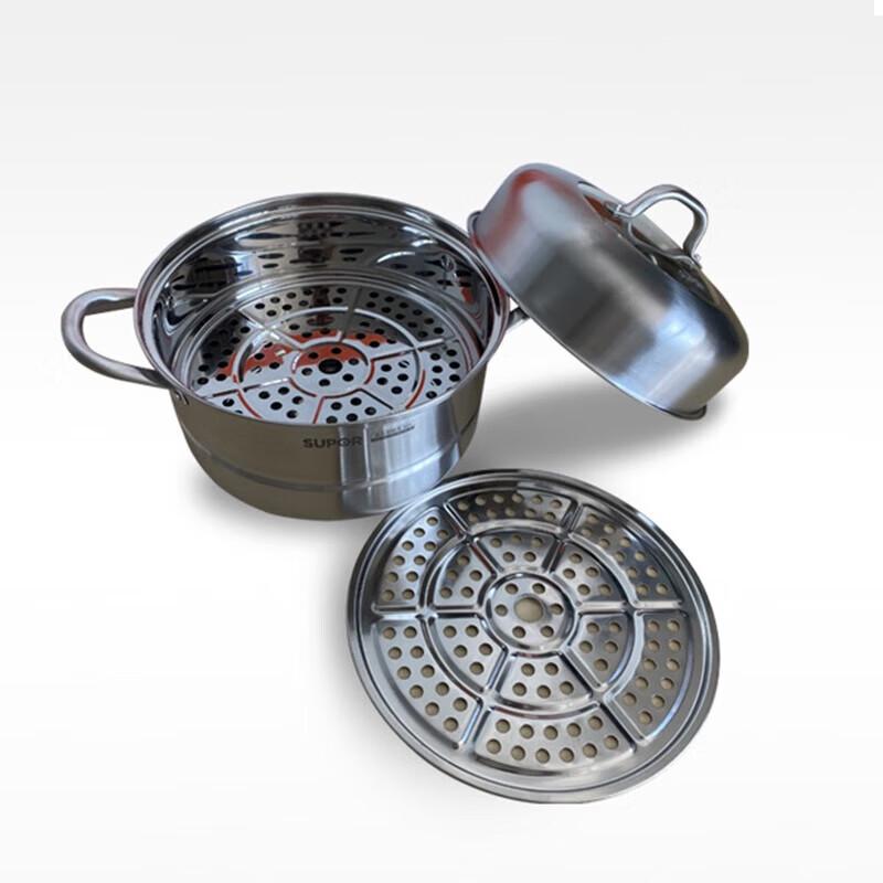 SUPOR VZ26BS03 26cm Double-Layer Stainless Steel Steamer