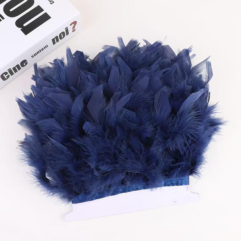 Turkey Feather Trim for DIY Stage Costume & Skirt Decoration