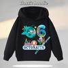 1-8 Years Old Octonauts Children's Hooded Sweatshirt Boys'Sport Shirt Girls' Casual Top Digital Print Autumn/Winter Long-Sleeved