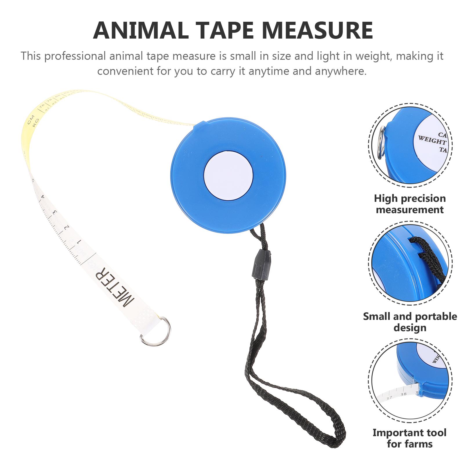 Animal Weight Scale Horse Tape Measure Height and Measuring Goat Duct Pig Glass Fiber Cattle blu