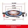 1Pc Titanium Film Tweeter Voice Coil Membrane Diy Parts 34.4 44.4 51.3 72.2 74.5Mm Core Treble Speaker Repair Accessories Black