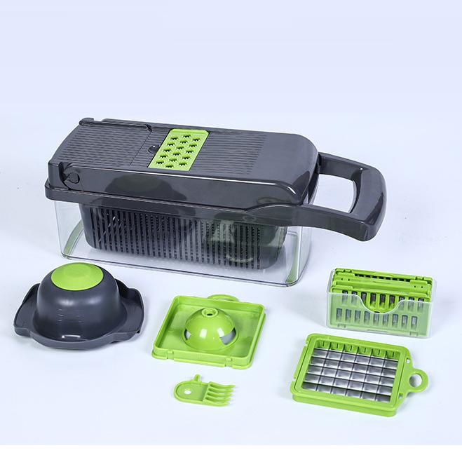 

Многофункциональная овощерезка, измельчители, слайсер с корзиной, измельчитель фруктов, картофеля, терка для моркови зелёный