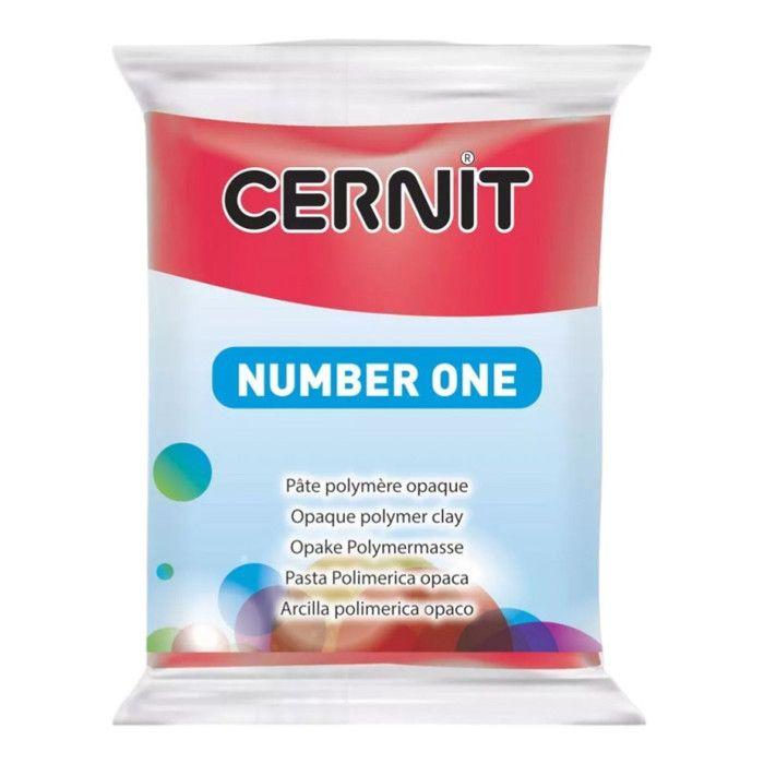 Polymer Knete - Cernit - Number one - Weihnachtsrot - 62g - Für Kinder ab 8 Jahren
