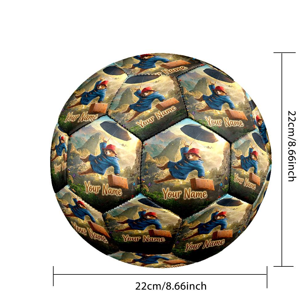 Custom Name Text Size 5 Football,Paddington Standard Training Soccer Ball