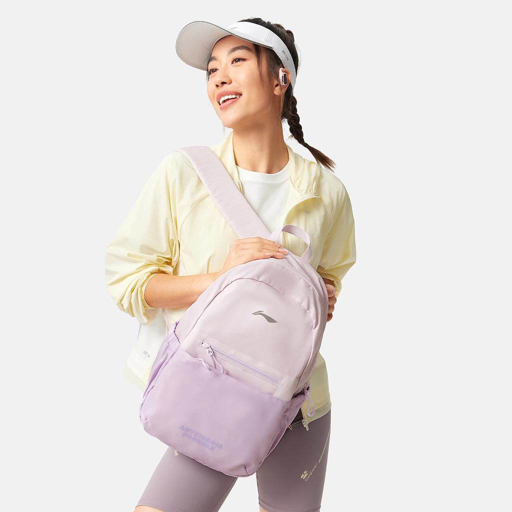 Li-Ning Günlük Fitness Polyester Sırt Çantası Unisex Sırt Çantaları Cool-Mor ABSV111-3