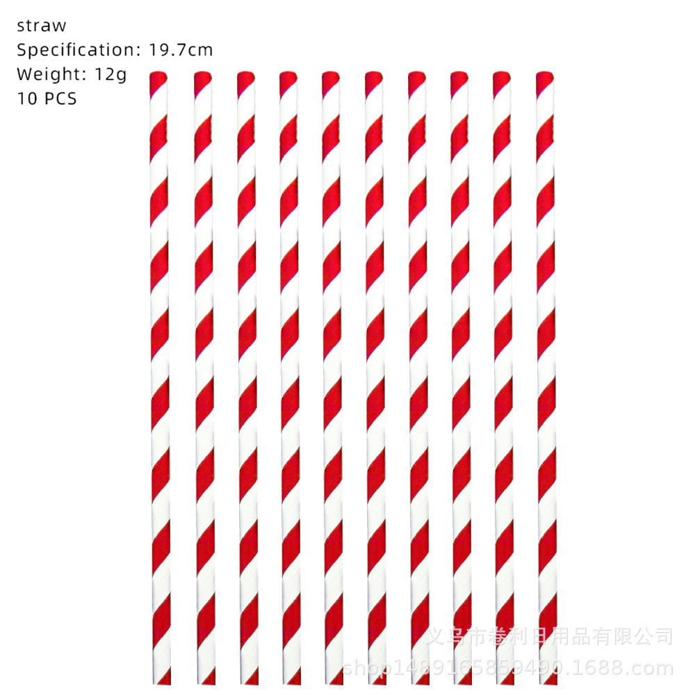 Strawberry Theme Party Paper Plate Balloon Picnic Plate Cake Plate Children'S Birthday Party Dessert Counter Decorative Cutlery