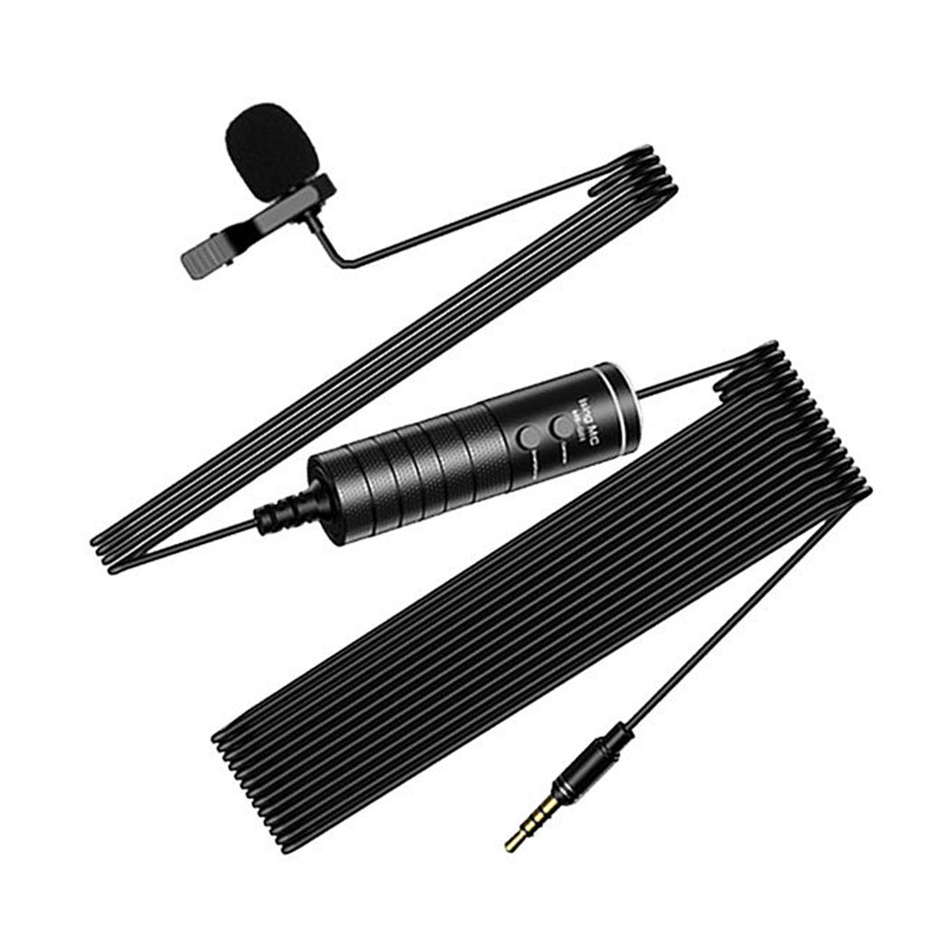 Collar Clip Microphone Live Broadcast Sound Card Interview Mobile Phone Microphone Camera