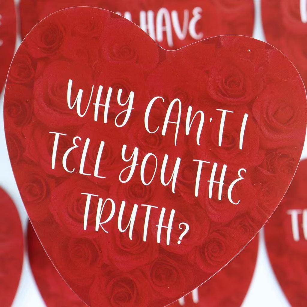 8.5*8.5cm Heart-shaped Oracle Cards for Lovers 79 Pcs Cards Lover's Oracle Deck