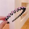 Flower Headwear Fashion Jewelry Headband Hair Accessories Rhinestone Hair Hoop Bangs Clip