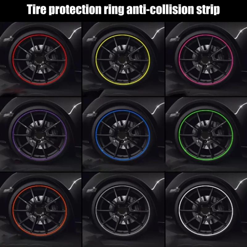 Rims Trim Wheel Protection Strips for Curb Rash and Wheel Scratch Prevention Wheel Decoration Car Styling