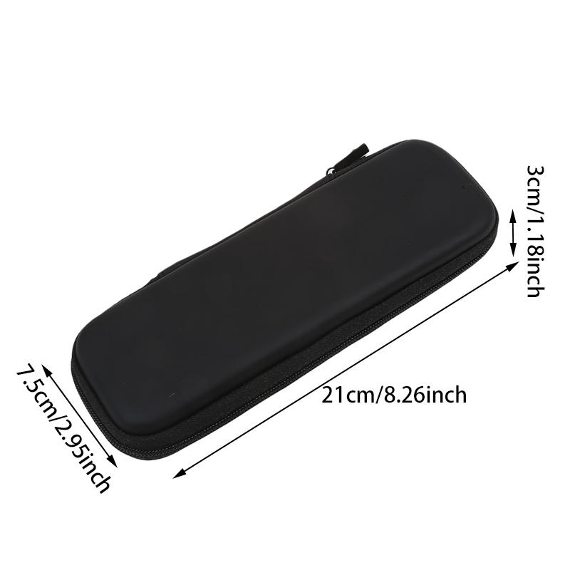 1pc Black Cosmetic Double Zipper Makeup Bag Waterproof Brushes Case Women Storage Bags Portable Travel Brush Holder
