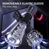 Male Masturbator Penis Pump Enlarger, Clear Visual Male Sex Toys, APP Controlled Vibrating Spring and Vacuum Suction with 2 Replaceable Sleeves