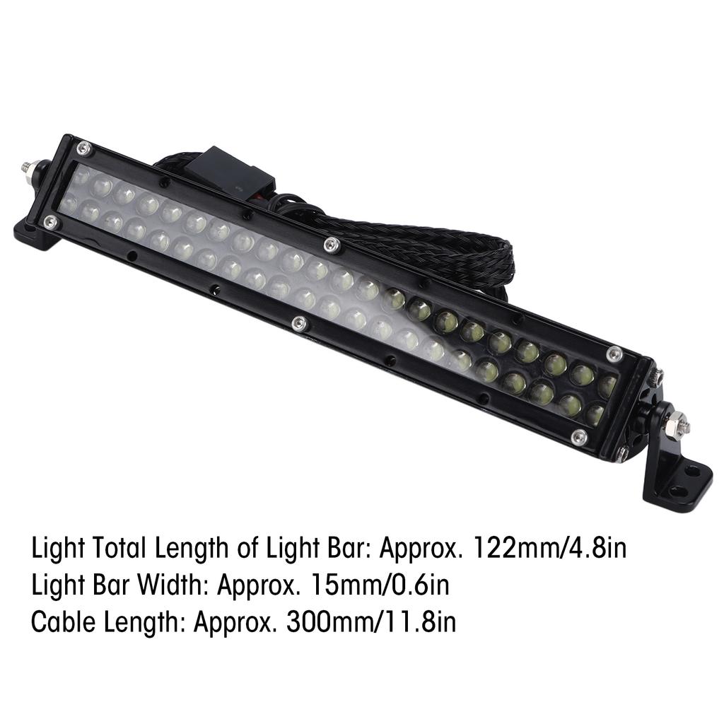 1/10 LED Roof Light Sturdy Durable Easy To Install RC Roof Light Bar with Control Switch Line