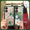 Wristband Wrist Strap Phone Case For ZTE Blade A34 Durable Fashion Phone Holder Protective Anti-dust Shockproof Lanyard