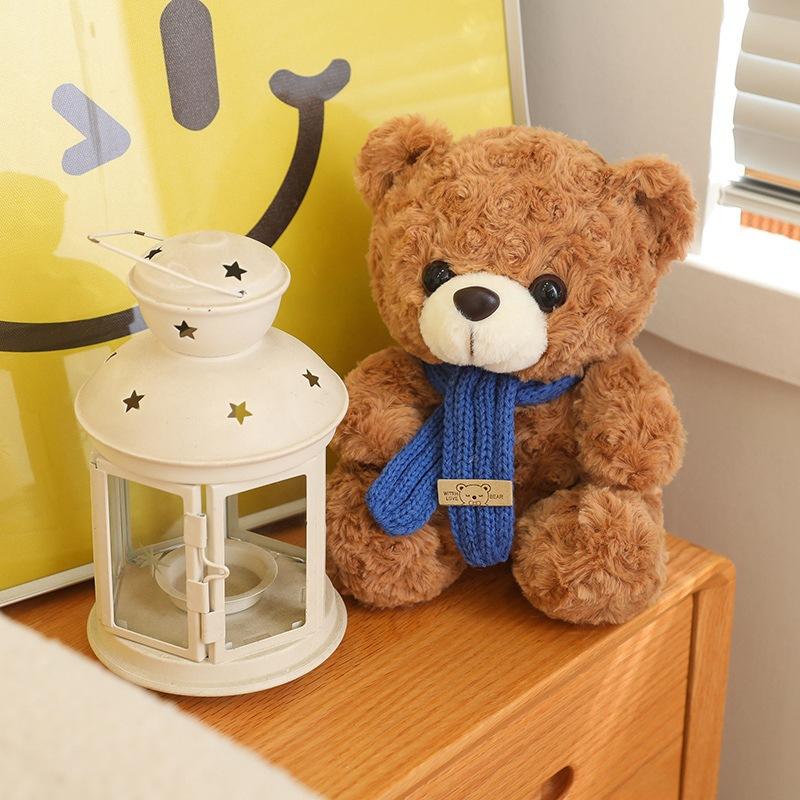 Teddy Bear Doll Couple Scarf Bear Plush Toy Love Bear Doll Christmas Elk Penguin Old Man Series