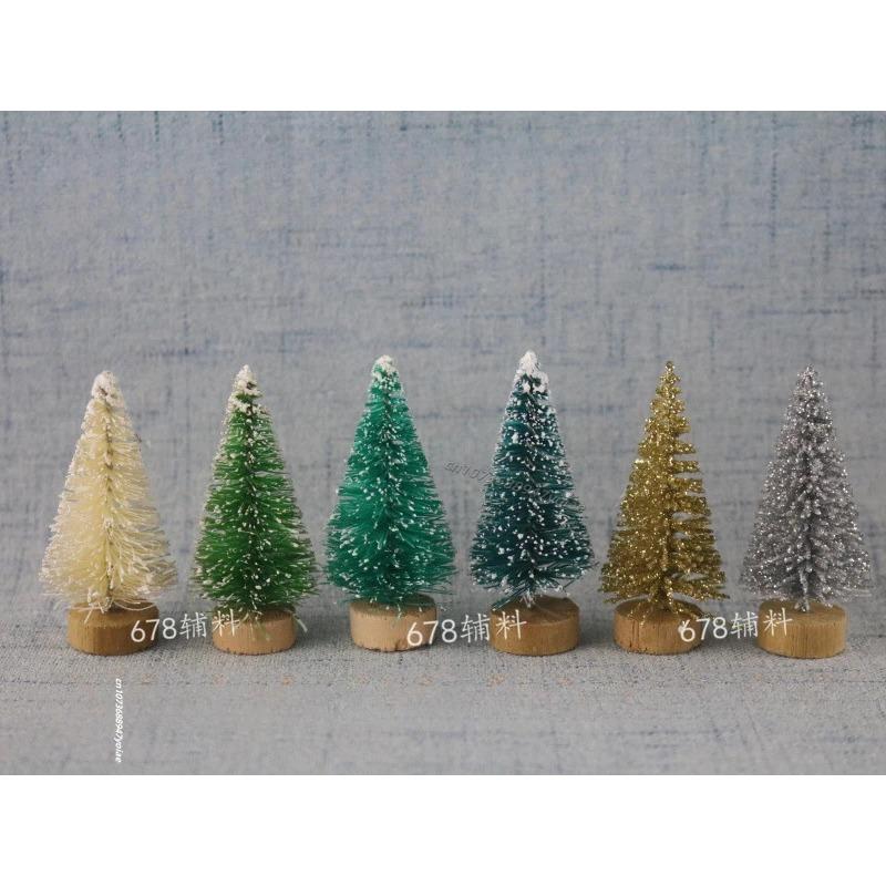 12 Stück Künstlicher Weihnachtsbaum Miniaturfigur Bastelbedarf Weihnachtsfeier Büro Schreibtisch Weihnachtsbaum Heimdekorativ