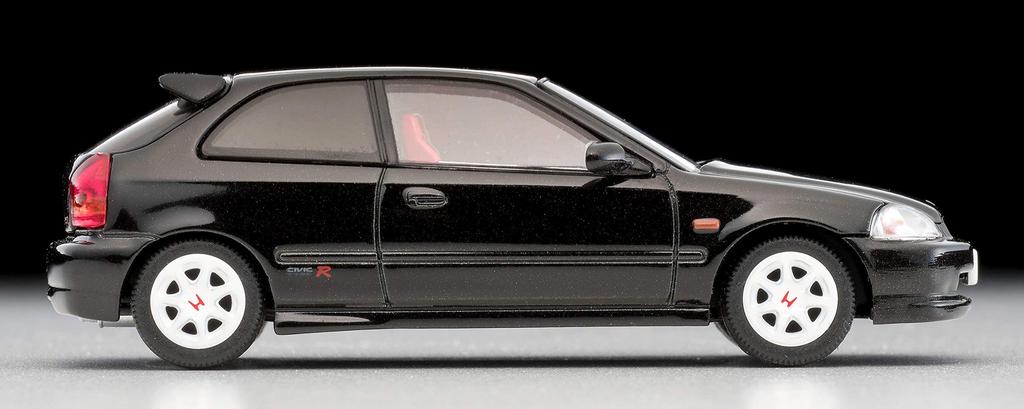 Tomica Limited Vintage Neo Scale Honda Civic Type R 1997 Model Finished Product 1/64 LV-N158c (Black) -
