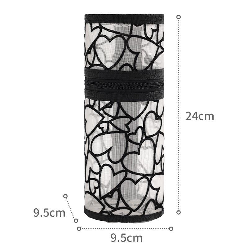 

Multi-purpose Mesh Vertical Pencil Case Pencil Pouch Student Stationery Organizer School Makeup Bag Travel Cosmetic Bag lijiao
