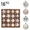 16pcs Shatterproof Painted Christmas Balls Pendant 6cm Xmas Tree Pendants  Home New Year Decor
