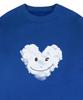 GRAVER [Unisex] Big Cloud Heart Smile Sweatshirt_Cobalt Blue