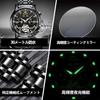 OLEVS Mechanical Automatic Moon Phase Watch Stylish Skeleton Waterproof Popular Luminous Watch for Men