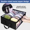 Large-Capacity Foldable Hat Storage Bag - Double-Row Non-Woven Fabric Travel Tote, Portable Organizer for Hats & Accessories