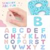 Silicone Sensory Magnetic Refrigerator Letters 26 Piece Alphabet Set for Children Educational Learning and Stress Relief Toy