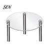 Acrylic Risers for Figurines Cake Stand, Multi-Tier Food Display Clear Cupcake Holder, Detachable Rack Adjustable Metal Support Dessert Table Birthday