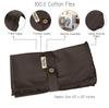 Vargottam Black Home Decor Parties Dinner Table Linen Re-Usable Napkins Set-Pack Of