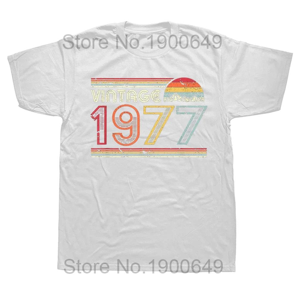 Κατασκευασμένο το 1977 Περιορισμένη Έκδοση Δώρο Γενεθλίων Μπλουζάκια Κρουαζέ Μπλούζες κοντομάνικες Μοντέρνα Μπλουζάκια Ρούχα Casual Βασικά Μπλουζάκια