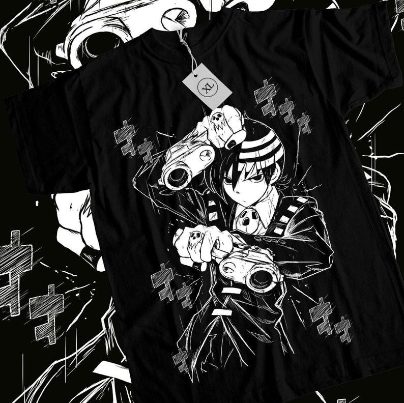 Death The Kid Soul Eater T-shirt Anime Shinigami Grim Reaper Shirt 120