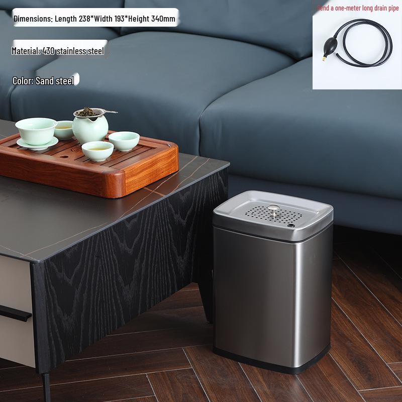 Stainless Steel Tea Table Wastewater and Residue Filter Bucket