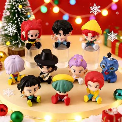 10pcs/Set Kpop Cazadores de Demonios Figura Juguete Dibujos Animados Rumi/Mira/Zoey Figura de Acción PVC Decoración de Escritorio Modelo Muñeco Juguete Regalo para Fans