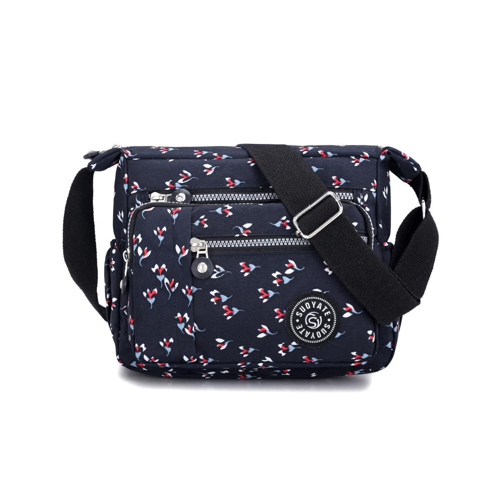 Холщовая женская сумка через плечо повседневная тканевая сумка синийбелый 1730₽