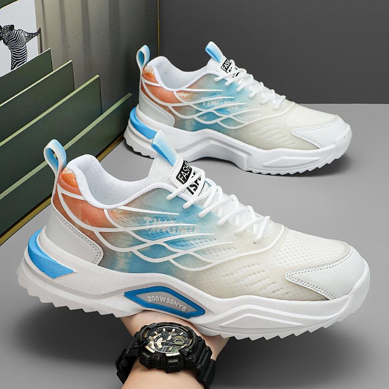 

Fashion Men s 2025 new mesh sports shoes with luminous, anti slip, wear-resistant, running, sports and leisure for men 36