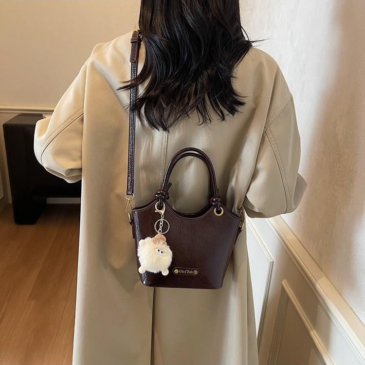 Torba retro premium damska jesienno-zimowa popularna wszechstronna torebka do ręki na ramię crossbody worek