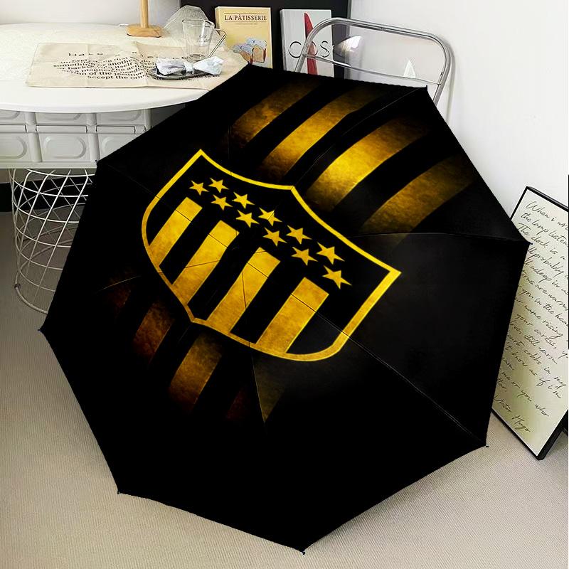 Peñarol Football Club Umbrella Folding Umbrella, Automatic Umbrella 8-Frame for Travel, Camping Use Gift for Halloween Christmas