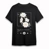 Women's Classic T-Shirt Daisy Music Player Graphic Black Cotton Oversize Tee USA