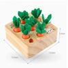 Children Puzzle Pull Up Carrots Game Toy Baby Early Education Wooden Carrot Shape Matching Sensory Toys Montessori Learning Toys