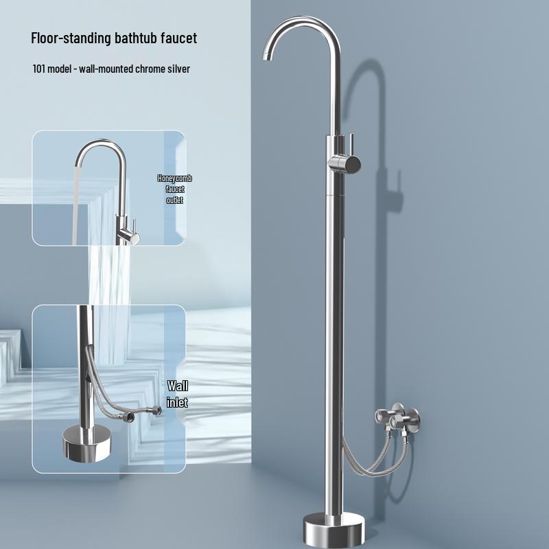 Wall-Mounted Bathtub Faucet with Shower